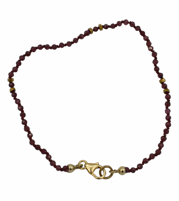 armband kwarts + granaat