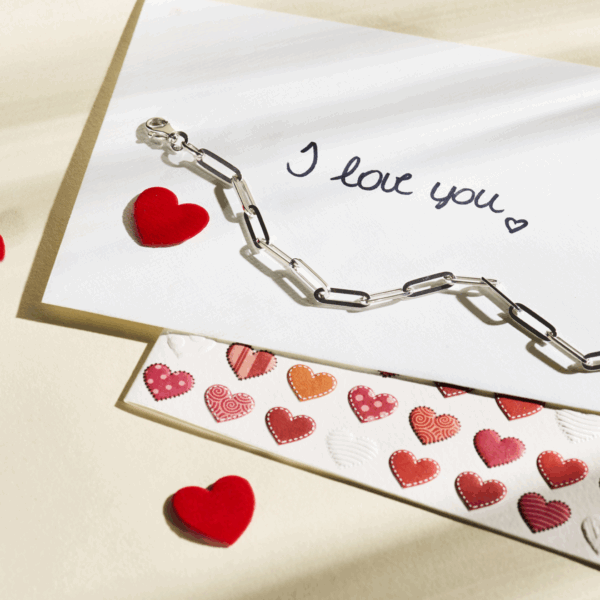 armband paperclip vierkante buis 5,0 mm 19 cm zilver gerhodineerd
