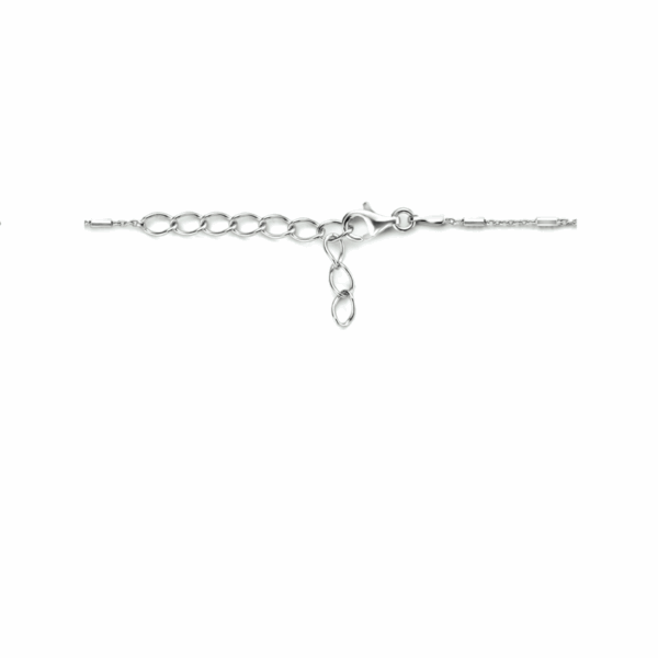 collier buisjes 1,3 mm 40 + 4 cm zilver gerhodineerd