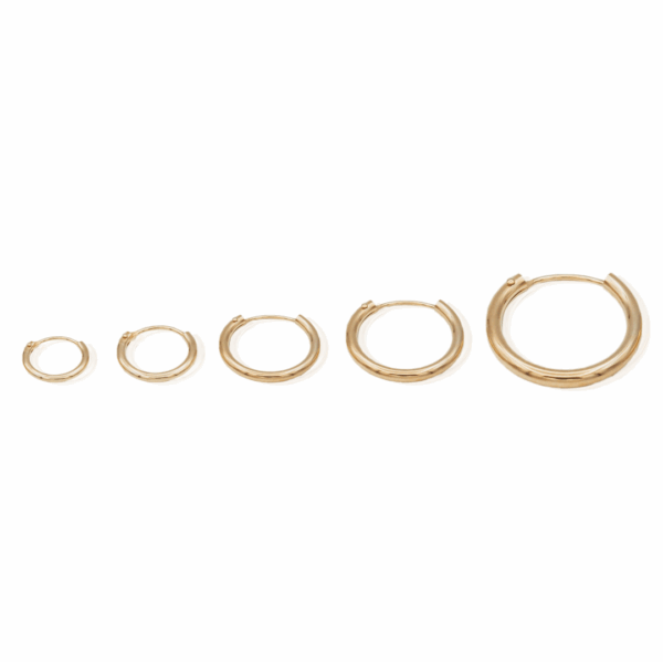 gouden creolen 11mm