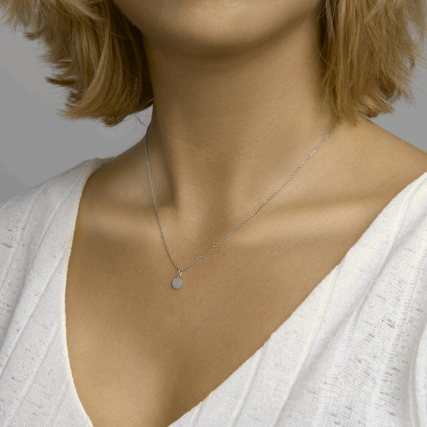 graveerhanger rond gediamanteerd zilver gerhodineerd