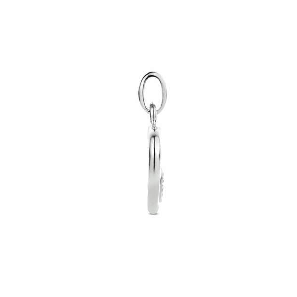 hanger hartje/slotje zilver gerhodineerd