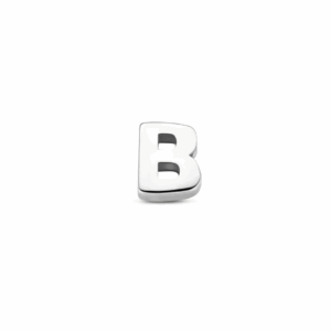 hanger letter "B" zilver gerhodineerd