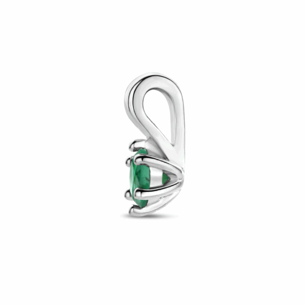 hanger met geboortesteen zilver gerhodineerd