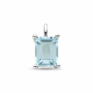 hanger sky blue topaas 14,5 mm zilver gerhodineerd