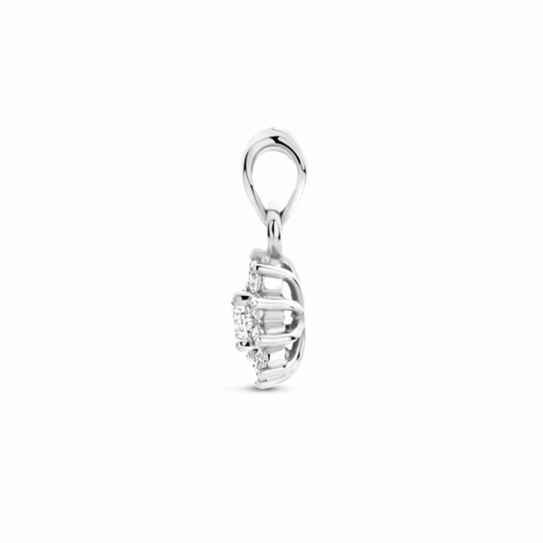 hanger zirkonia 15 mm zilver gerhodineerd
