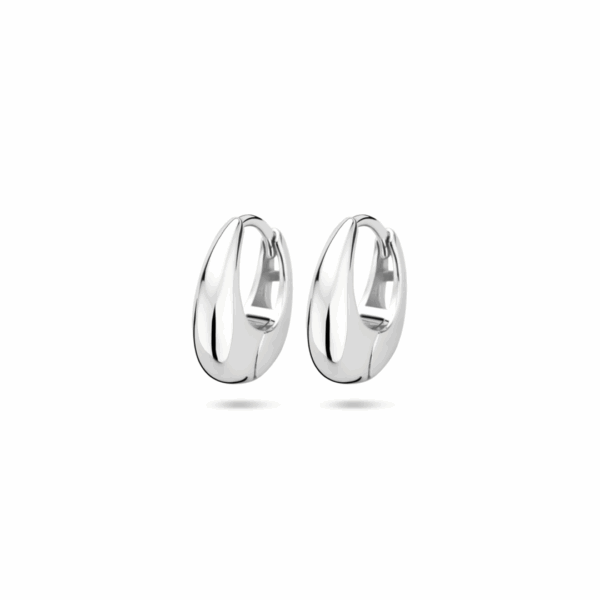 klapoorringen 13,5 mm zilver gerhodineerd