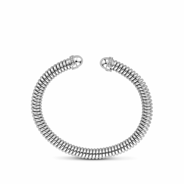 klemband tubogas zirkonia 7,5 mm zilver gerhodineerd