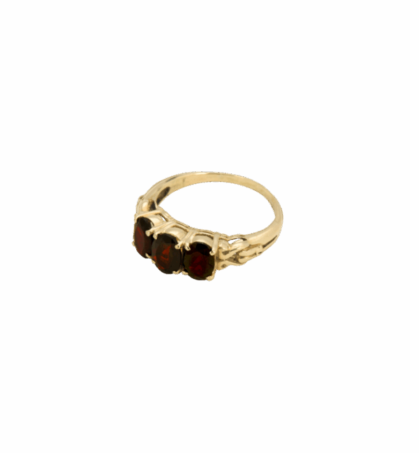 Rose Garnet Ring 14K